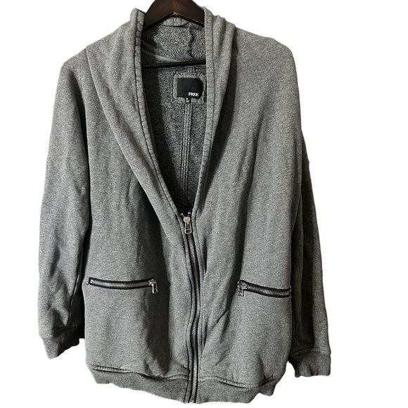 Wilfred Sweaters - Aritzia Wilfred Free Grey Cocoon Rousseau Sweater Women Speckled Grey Cotton M